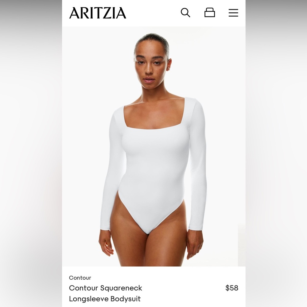 Aritzia Contour Squareneck Bodysuit